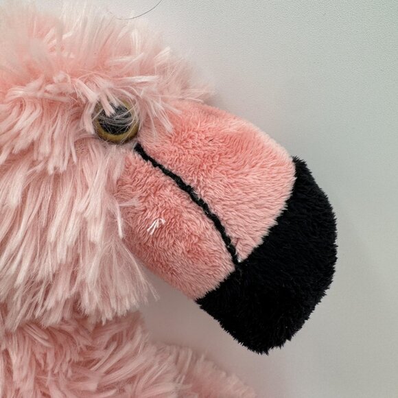 Build A Bear Workshop Pink Flamingo Plush Stuffed Animal 19" Striped Dress - Picture 6 of 10